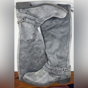 Madden Girl Gray Winter & Rain Boots